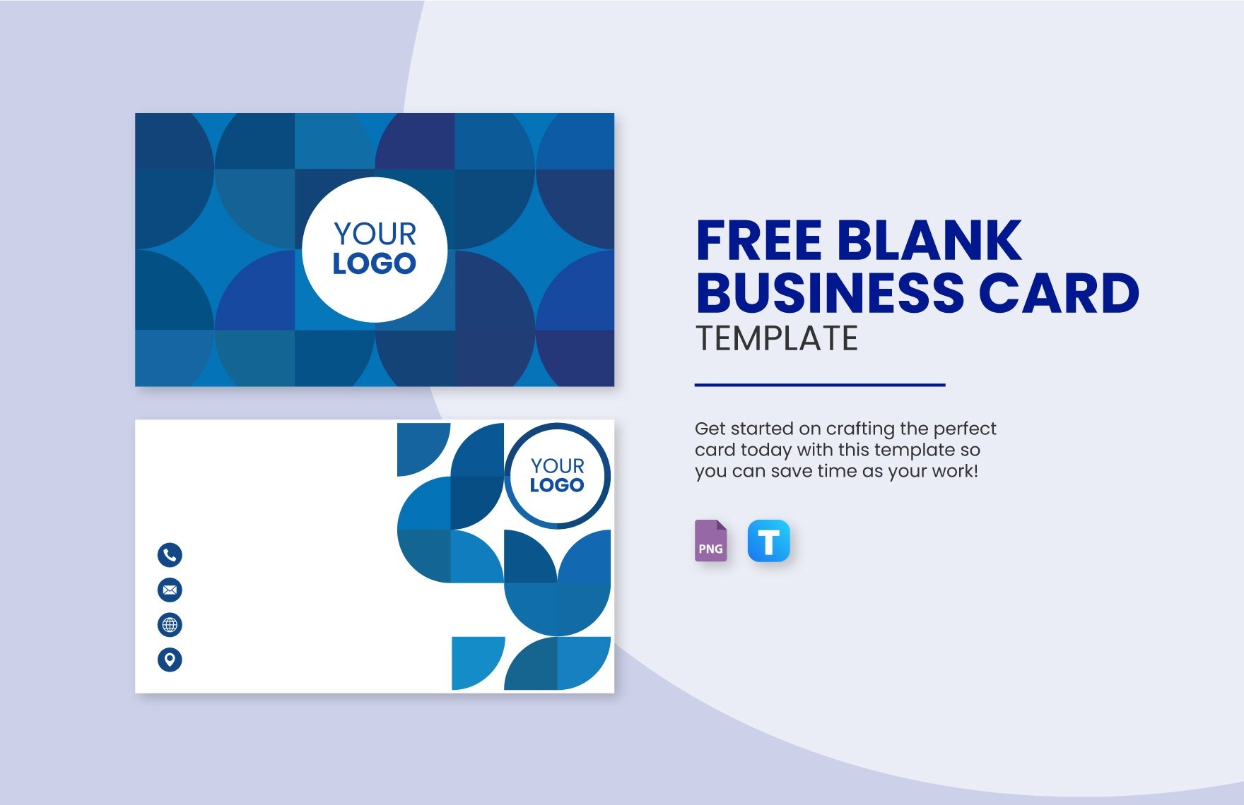 Blank Business Card Template In PNG Download Template - Free Printable Business Card Templates Pdf