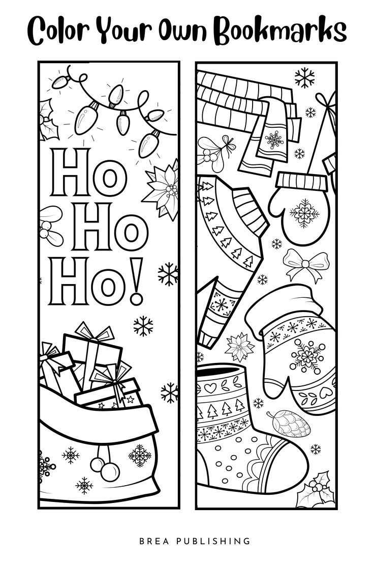 Bookmark Christmas Printable Christmas Bookmarks Christmas Coloring Pages Coloring Bookmarks - Free Printable Bookmarks For Christmas