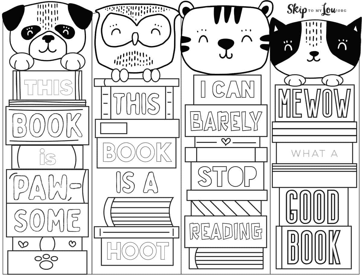 Bookmarks For Kids Skip To My Lou - Free Printable Bookmarks To Color