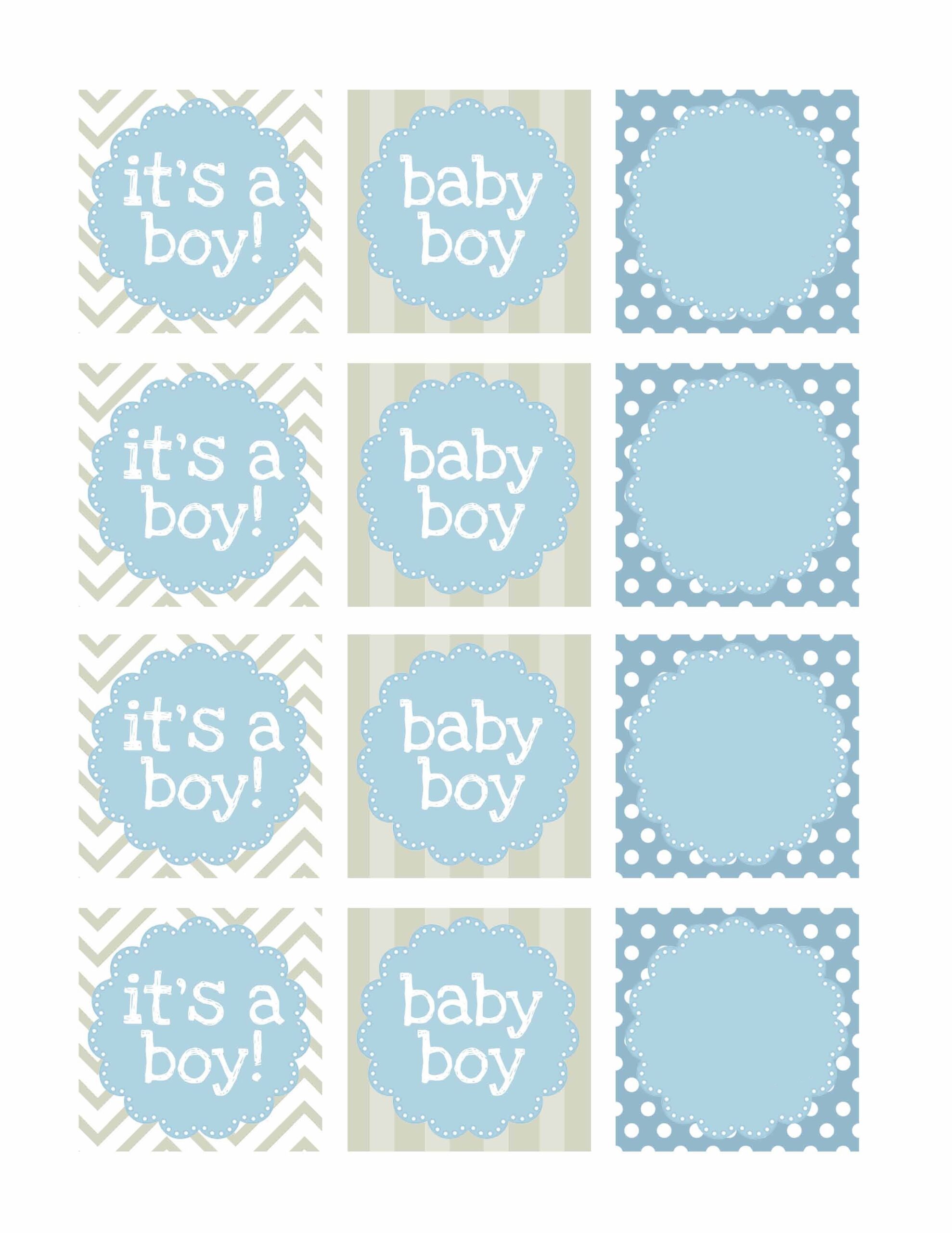 Boy Baby Shower Free Printables How To Nest For Less - Free Printable Baby Shower Favor Tags