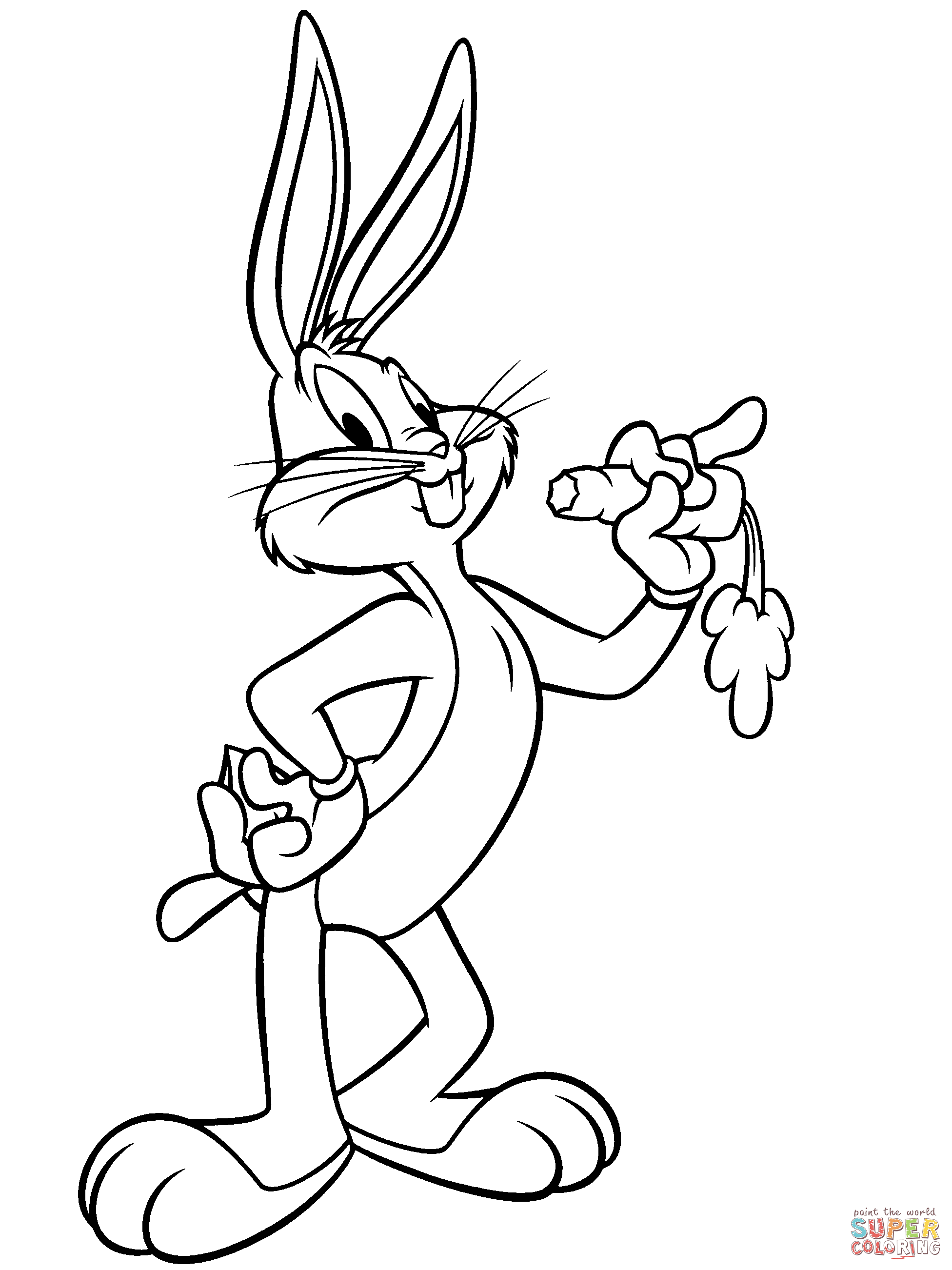 Bugs Bunny Coloring Page Free Printable Coloring Pages - Free Printable Bugs Bunny Coloring Pages