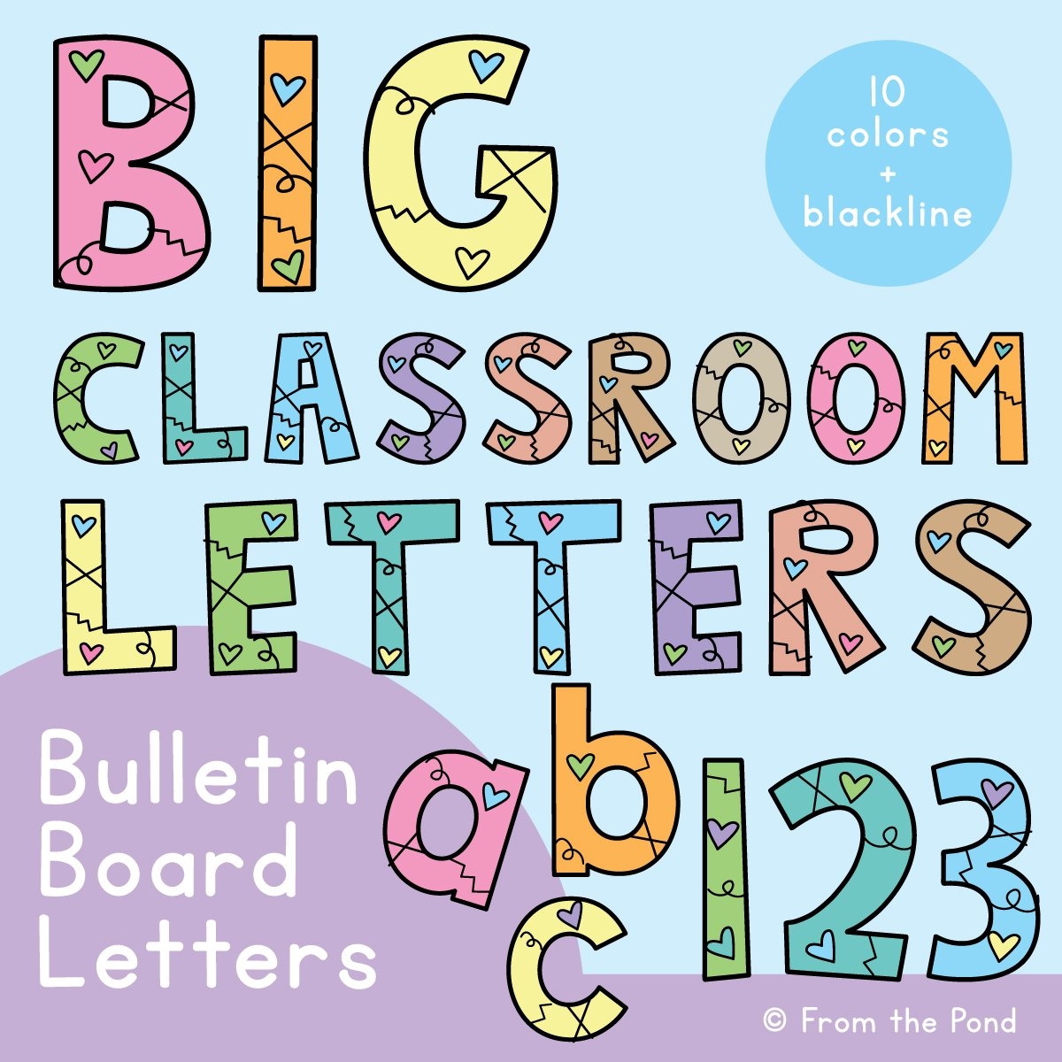 Bulletin Board Letters For The Classroom Just Print And Display From The Pond - Free Printable Bulletin Board Letters