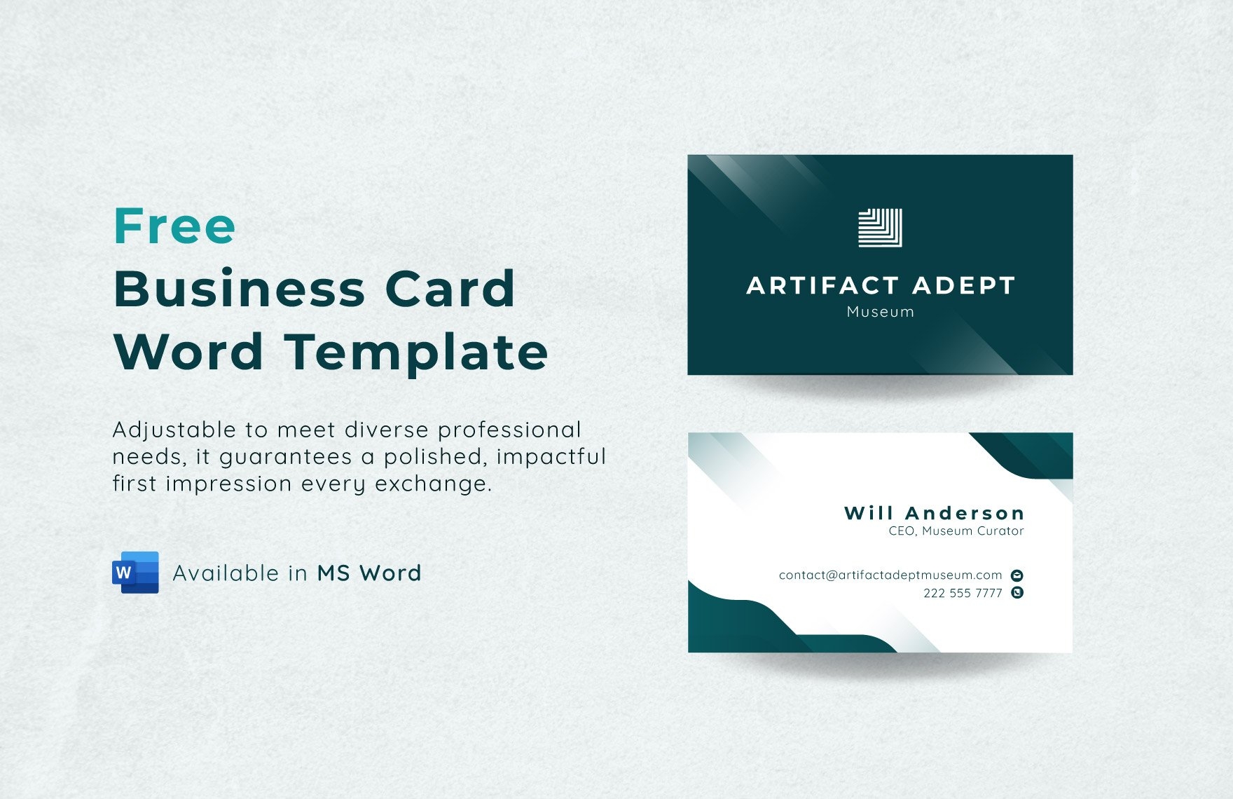 Business Card Template In Word FREE Download Template - Free Printable Business Card Templates For Teachers