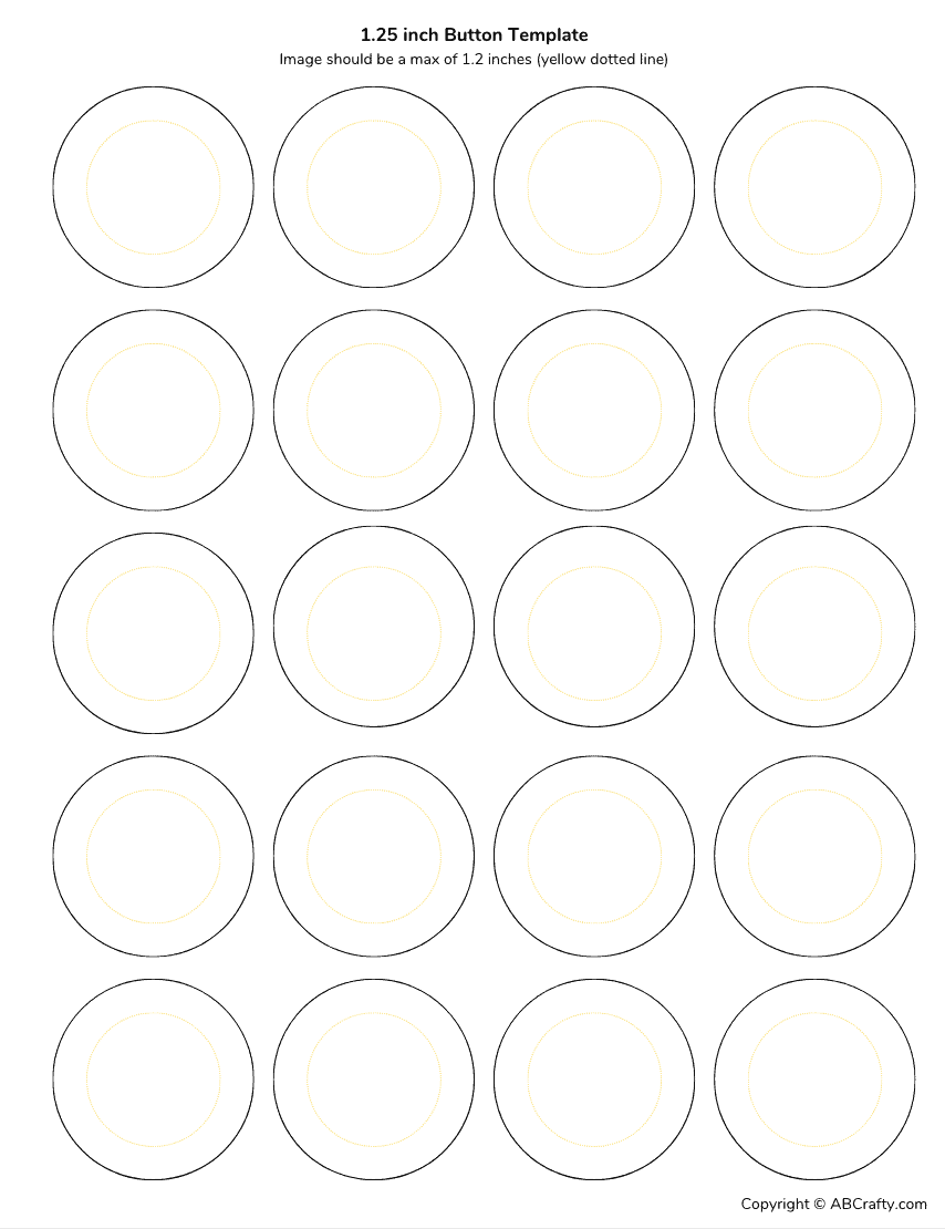 Button Template In 4 Sizes Free Download AB Crafty - Free Printable Button Templates