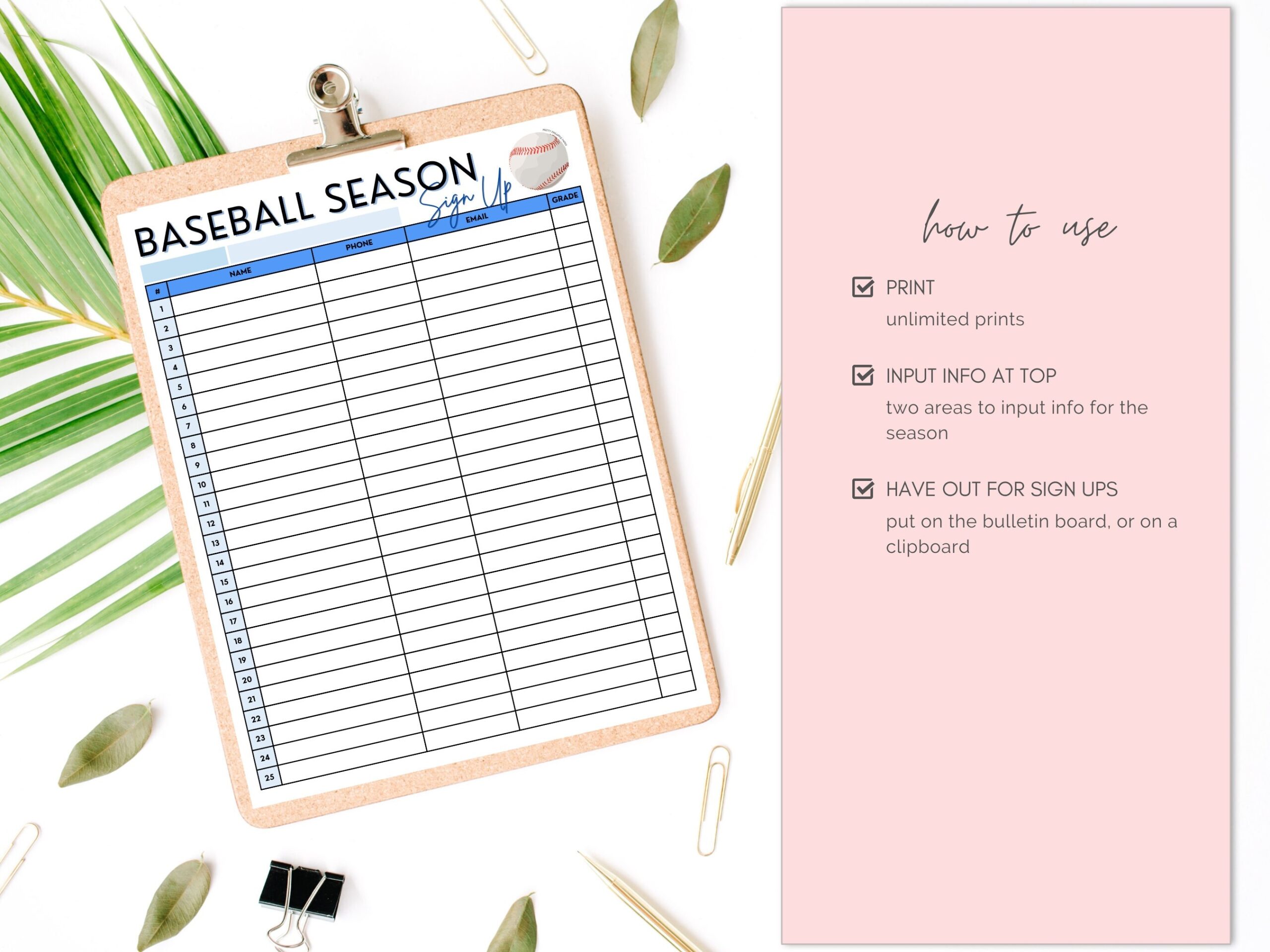 Buy Printable Baseball Season Sign Up Sheet Instant Download Template Baseball Try Out Registration Sports School Baseball Team Online In India Etsy - Free Printable Baseball Stationery