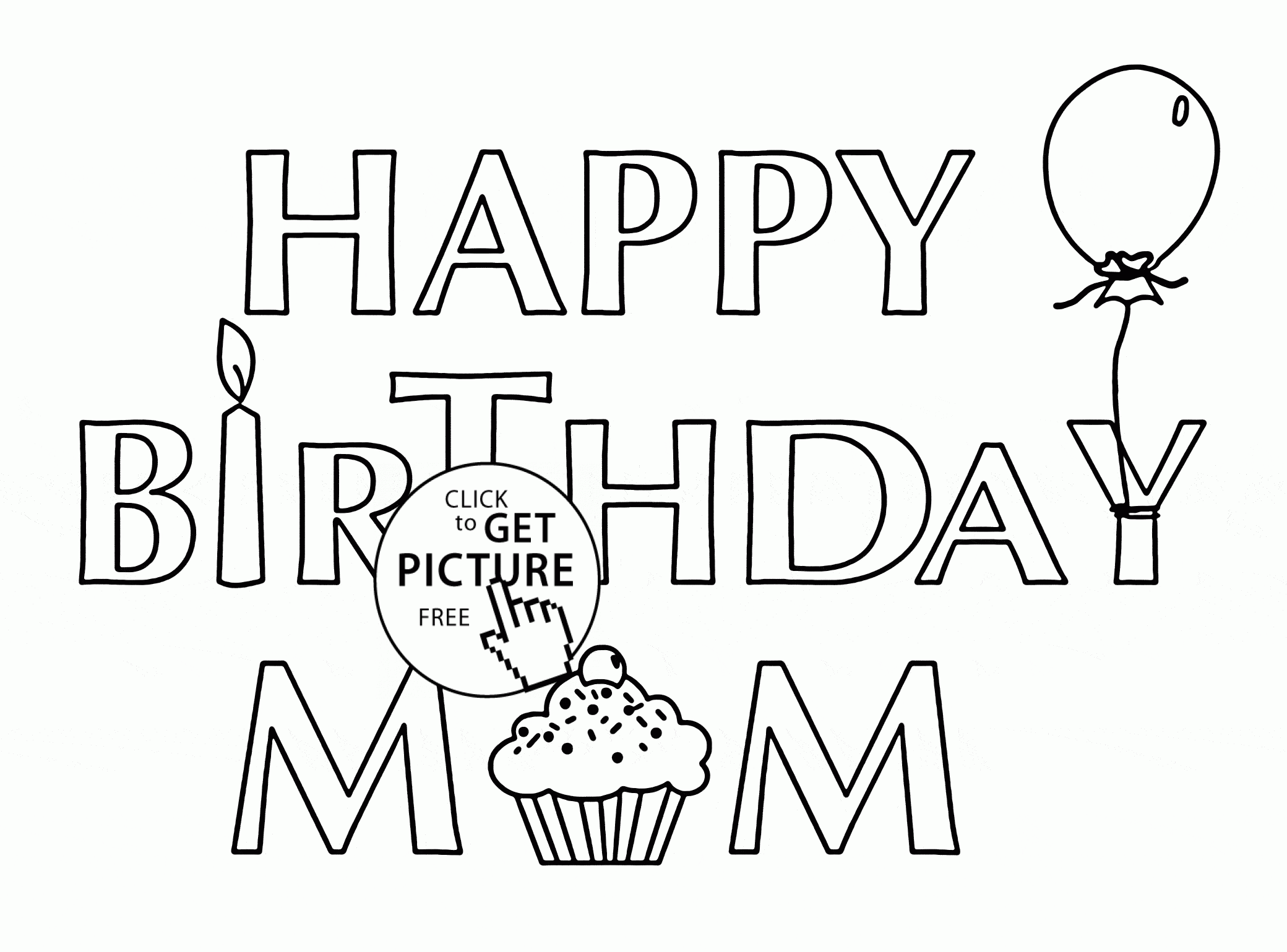 Card For Birthday Mom Coloring Page For Kids Holiday Coloring Pages Printables Birthday Card Printable Happy Birthday Cards Printable Birthday Coloring Pages - Free Printable Birthday Cards For Mom
