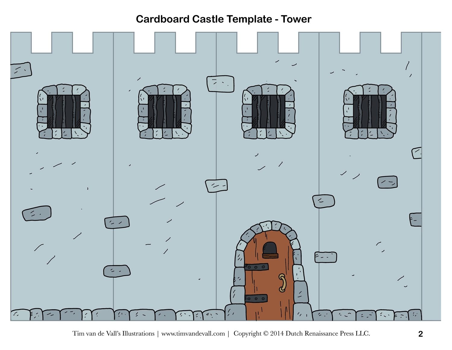 Cardboard Castle For Kids Tim s Printables - Free Printable Castle Templates