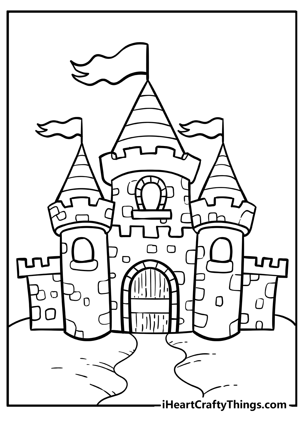 Castle Coloring Pages 100 Free Printables - Free Printable Castle Templates