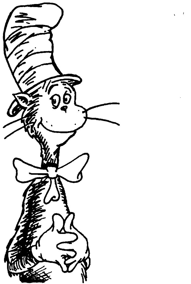 Cat In The Hat Clip Art Google Search Dr Seuss Coloring Pages Coloring Pages Cat Hat - Free Printable Cat In The Hat Clip Art
