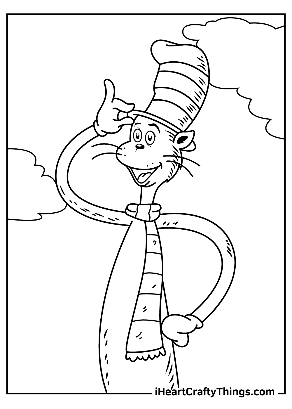 Cat In The Hat Coloring Pages 100 Free Printables - Free Printable Cat In The Hat Pictures
