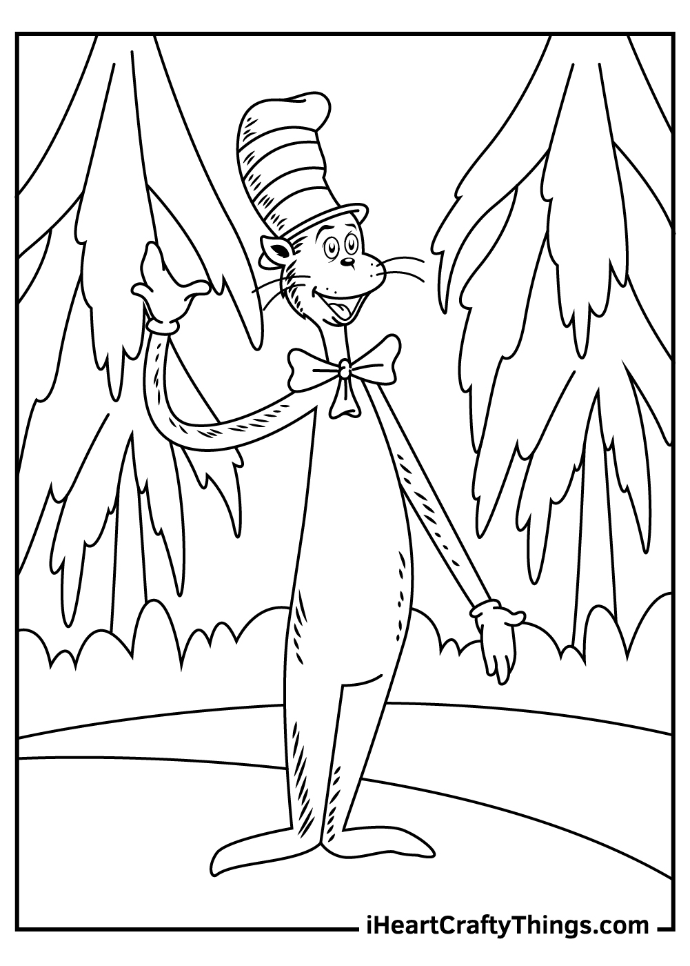 Cat In The Hat Coloring Pages 100 Free Printables - Cat In The Hat Free Printable Worksheets