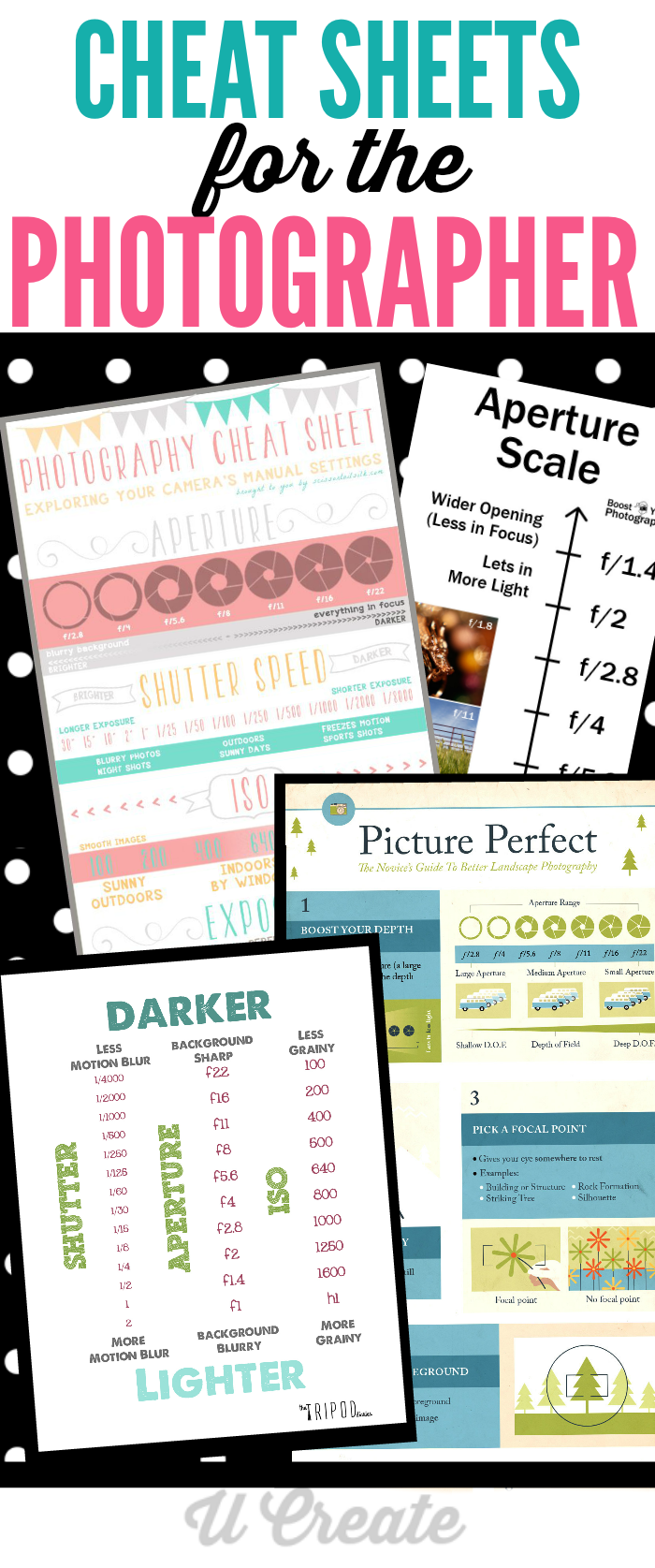 Cheat Sheets For The Photographer U Create - Free Printable Cheat Sheets For Photography