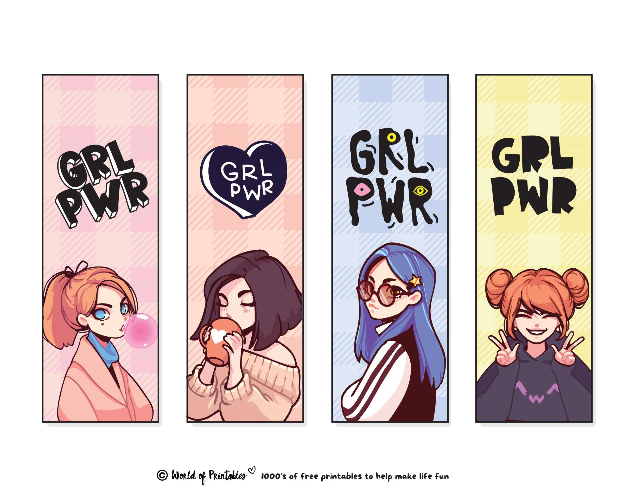 Cute Bookmarks 80 Cute Printable Bookmarks World Of Printables - Anime Bookmarks Printable For Free