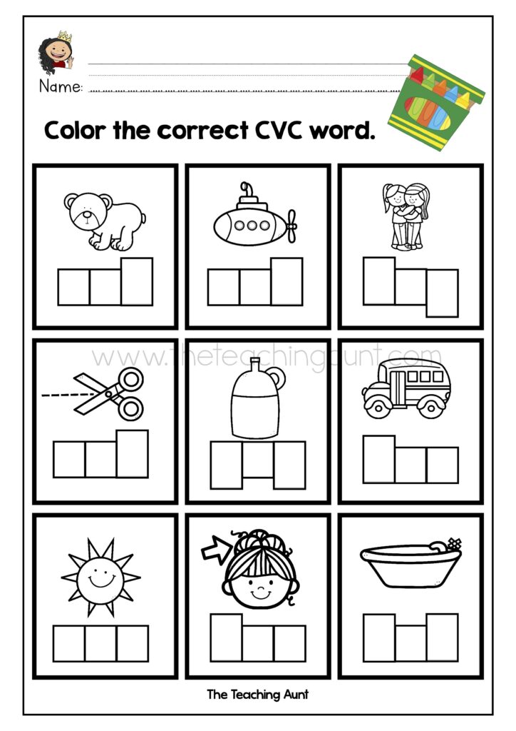 Cvc Words Worksheets Free Printable | FREE Printable Hub