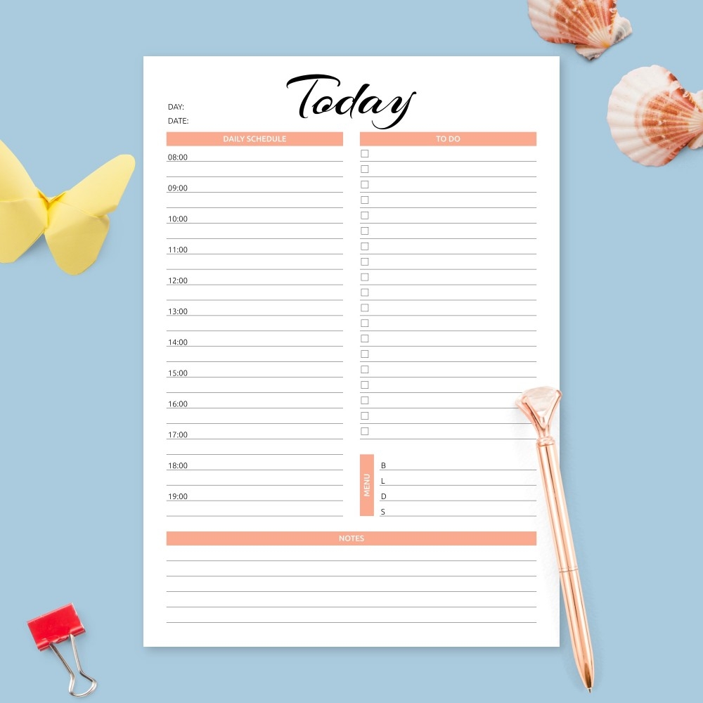 Daily Appointment Planner Template Printable PDF - Free Printable Appointment Sheets