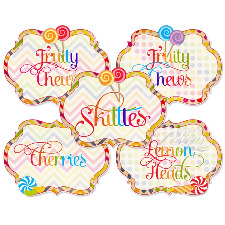 Dessert Table Candy Buffet Labels Candyland Site - Free Printable Candy Buffet Labels Templates