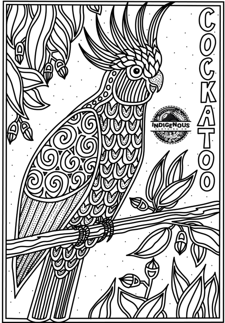 Discover Indigenous Animal Coloring Pages For Kids - Free Printable Aboriginal Colouring Pages