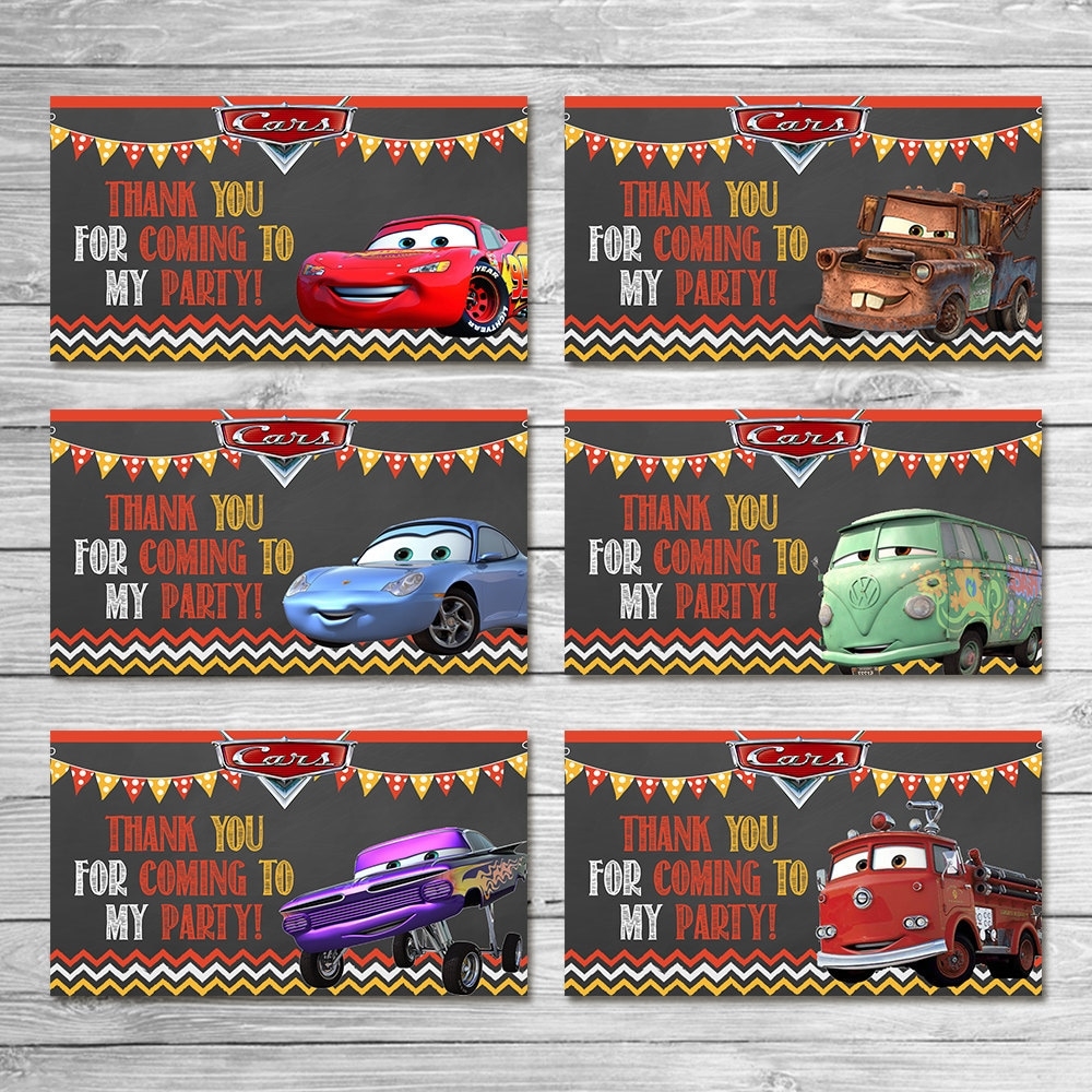 Disney Cars Party Tags Chalkboard Cars Goody Bag Tags Disney Cars Printables Cars Party Favor Cars Happy Birthday Cars Birthday Etsy - Free Printable Cars Food Labels