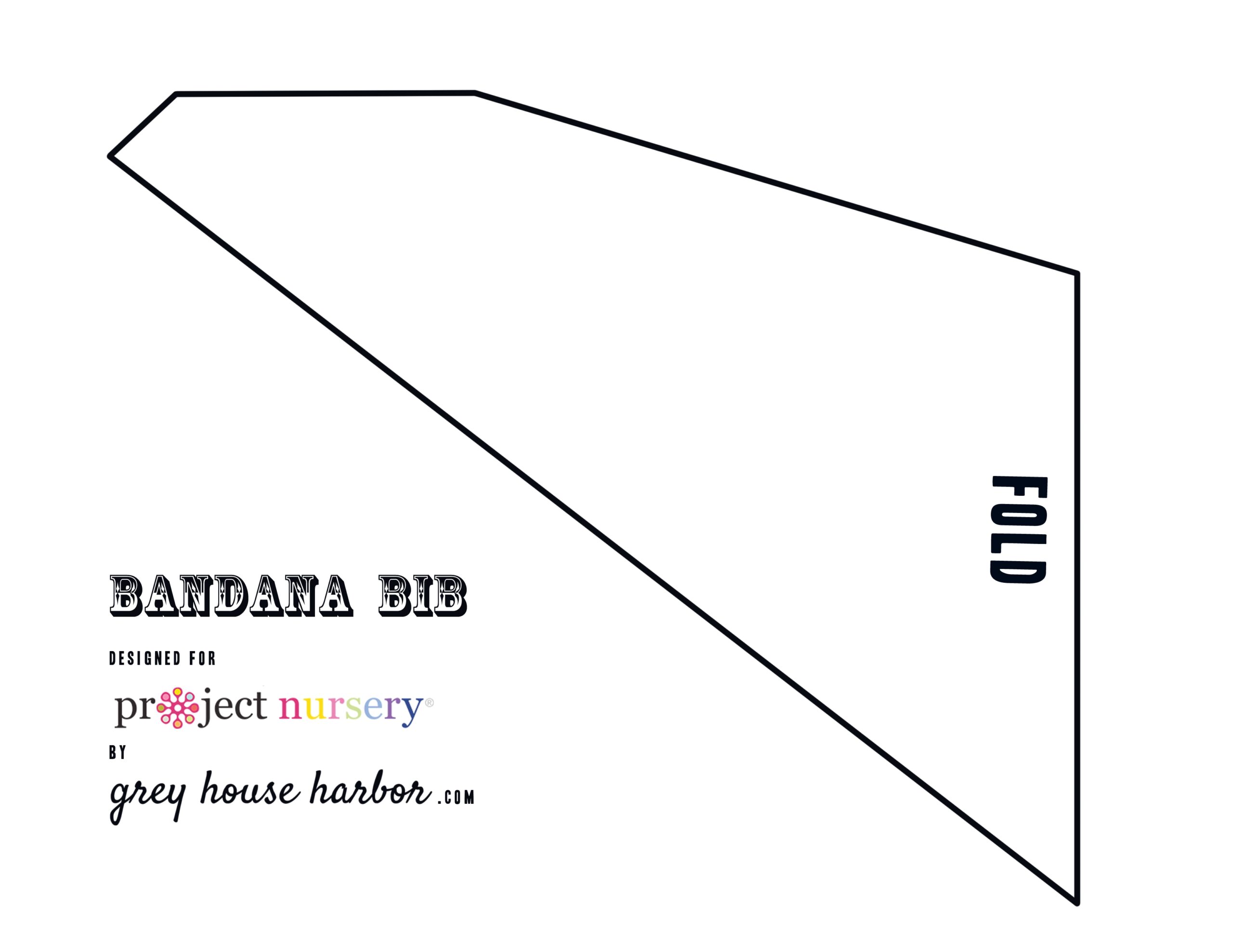 DIY How To Sew A Bandana Bib Project Nursery - Free Printable Baby Bandana Bib Pattern