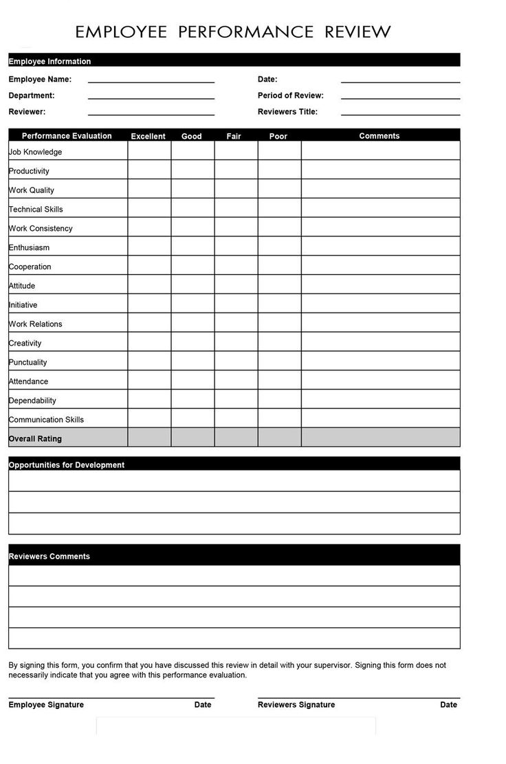 Download Performance Review Examples 05 Employee Performance Review Employee Evaluation Form Performance Evaluation - Free Employee Self Evaluation Forms Printable