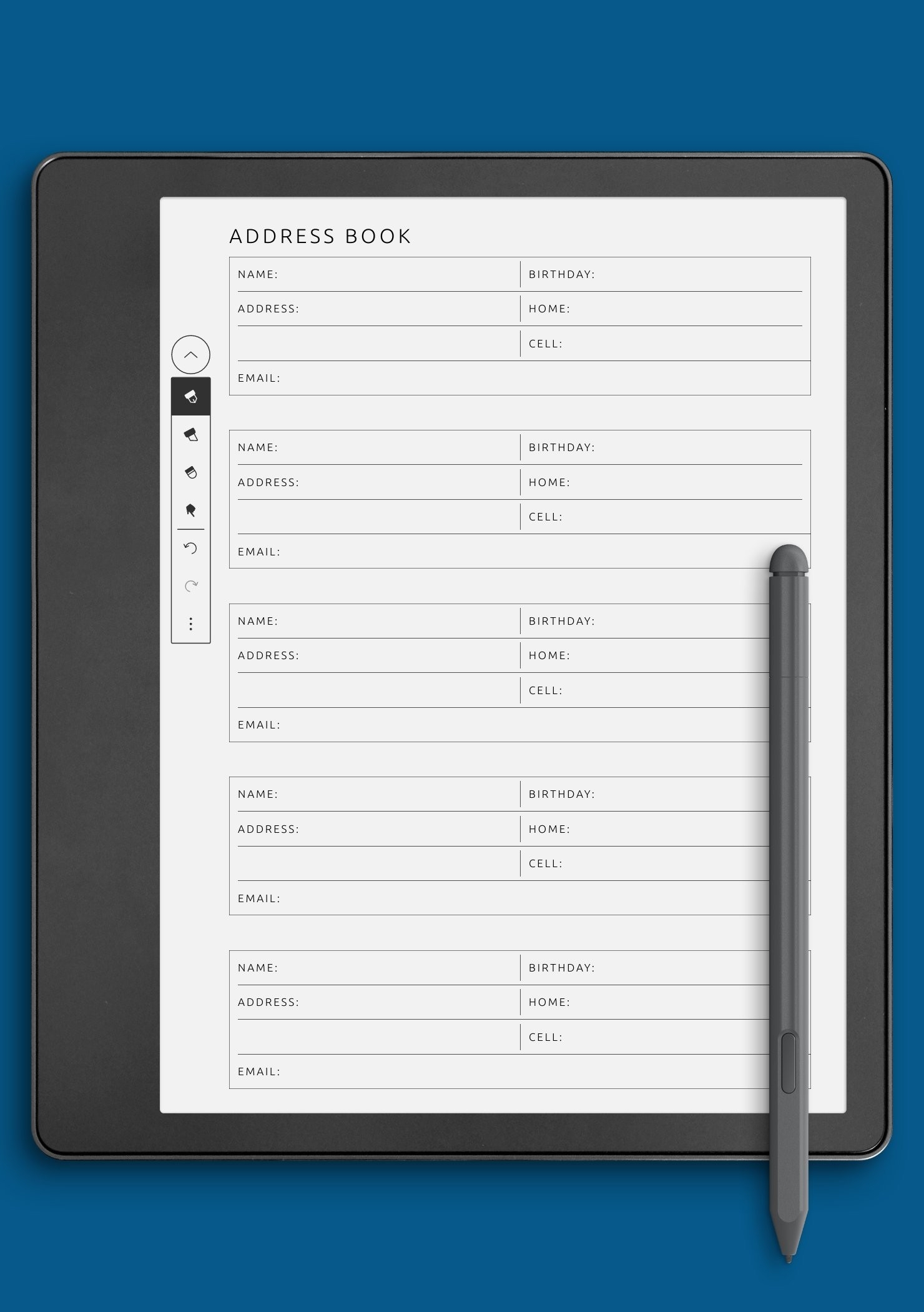 Download Printable Address Book Template PDF - Free Printable Address Book Software