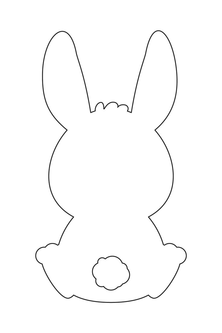 Easter Bunny Outline Template Easter Bunny Template Easter Printables Free Bunny Templates - Free Printable Bunny Templates