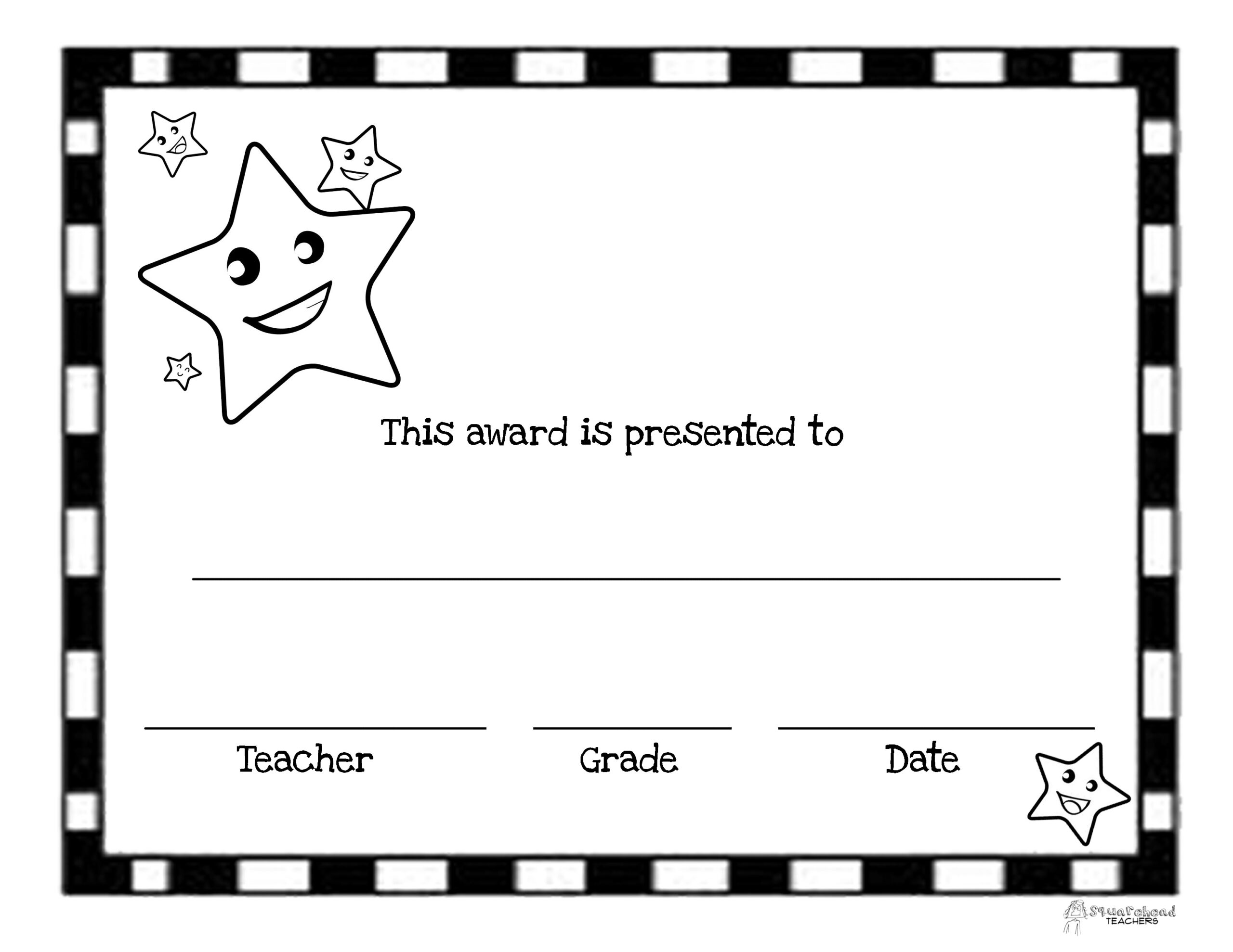 End Of The Year Awards 44 Printable Certificates Squarehead Teachers - Free Printable Awards