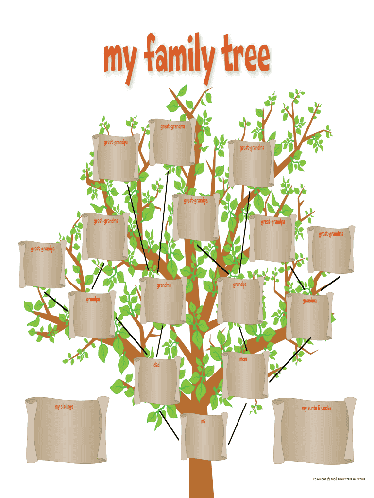 Family Tree Maker For Kids Fill Online Printable Fillable Blank PdfFiller - Family Tree Maker Online Free Printable
