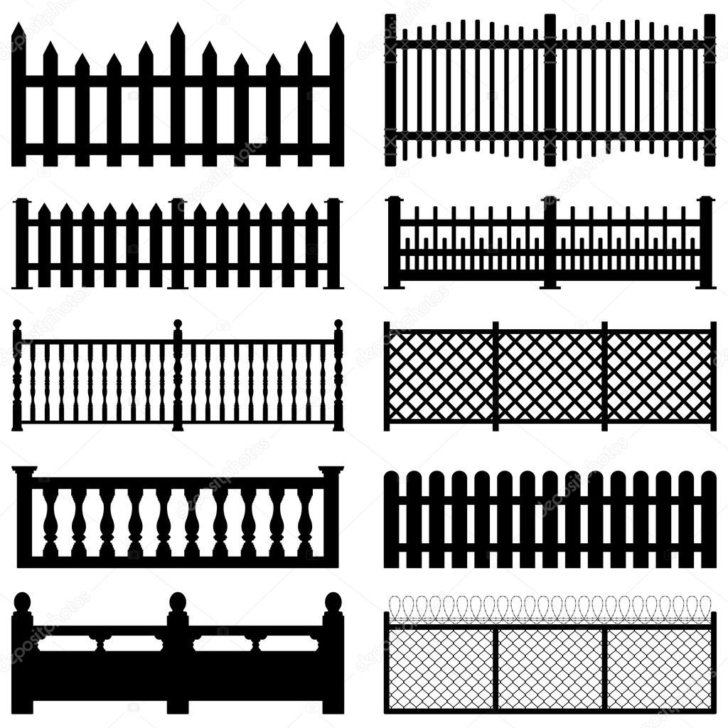 Fence Picket Wooden Wired Brick Garden Park Yard Stock Vector By leremy 6184312 - Free Printable Brick Paper Cloture