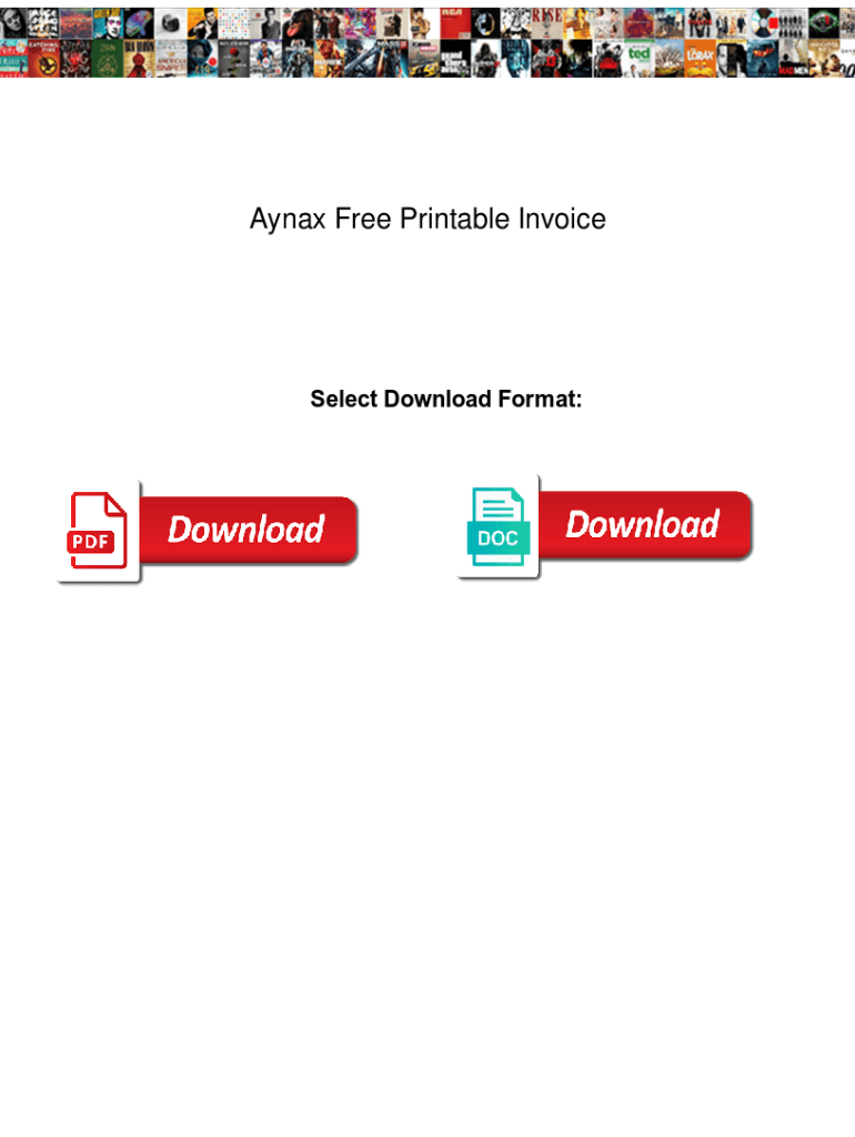 Fillable Online Aynax Free Printable Invoice Aynax Free Printable Invoice Frequent Fax Email Print PdfFiller - Aynax Com Free Printable Invoice