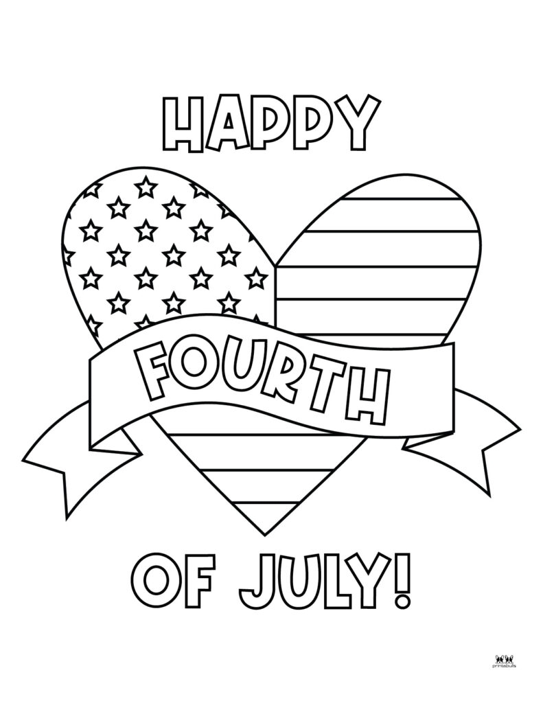Fourth Of July Coloring Pages 50 FREE Printables Printabulls - Free Printable 4th of July Coloring Pages