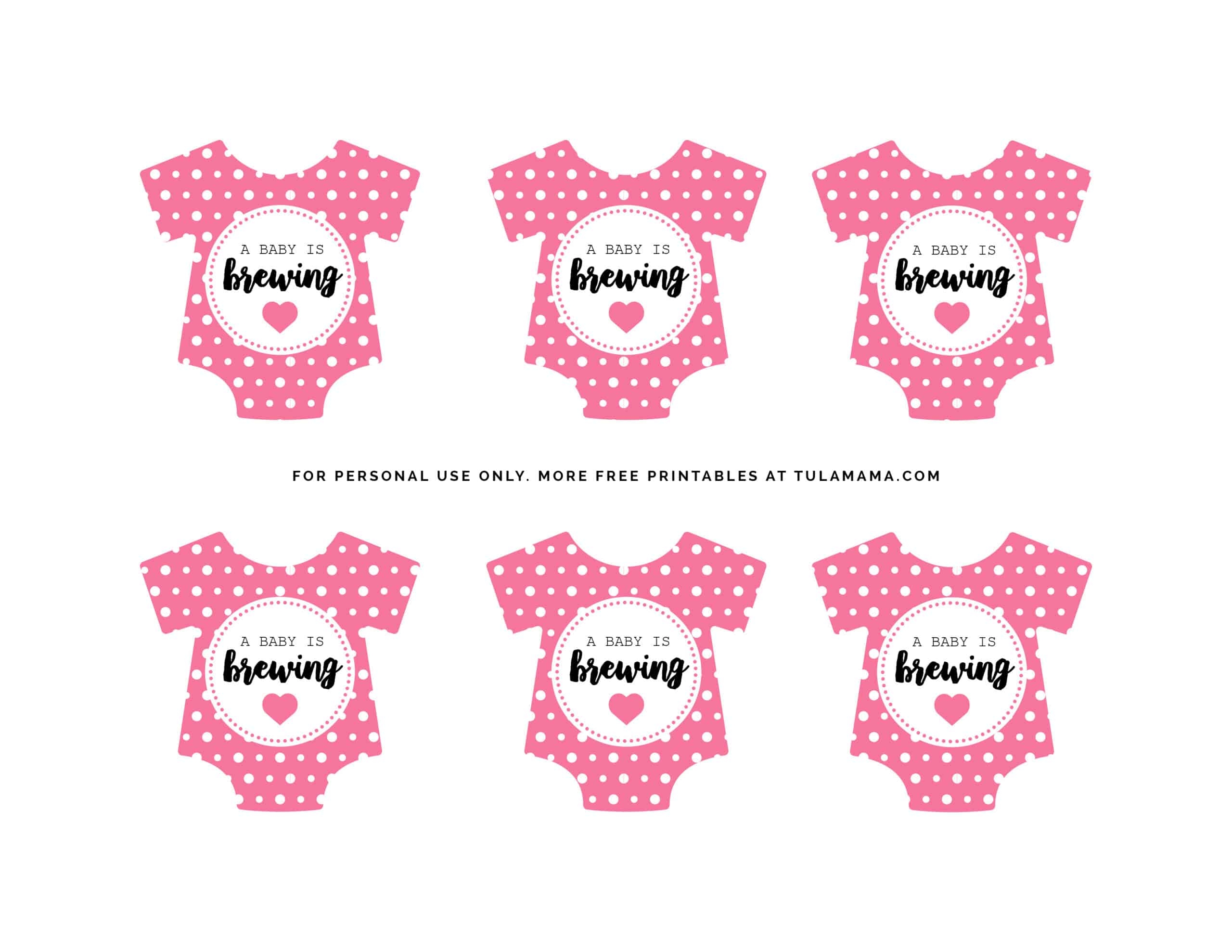 Free A Baby Is Brewing Baby Shower Printables Tulamama - Free Printable Baby Shower Favor Tags Template