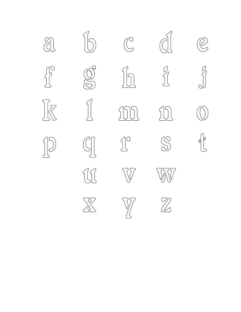Free Printable Alphabet Stencils FREE Printable Hub