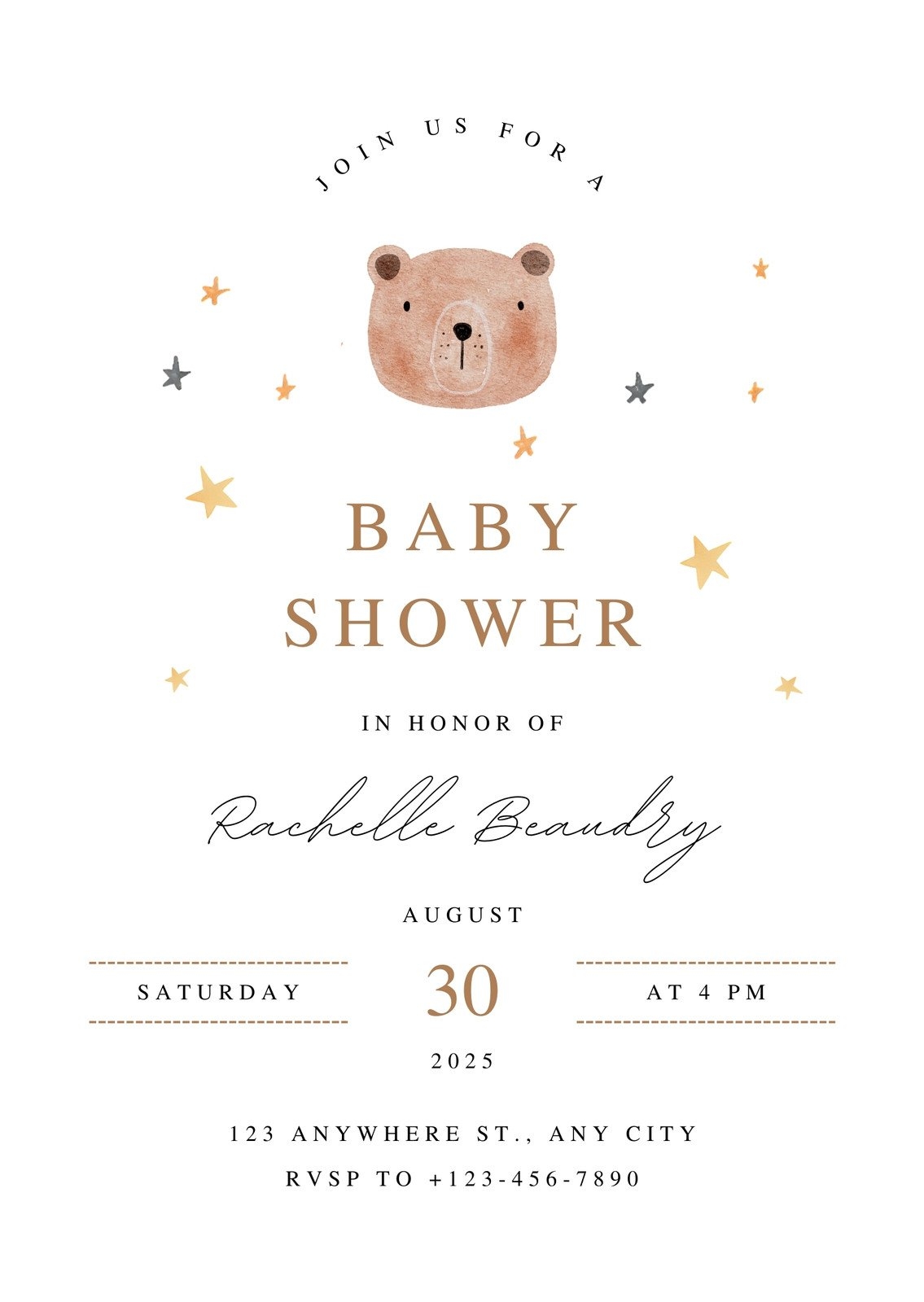 Free And Customizable Baby Shower Templates - Baby Invitations Printable Free