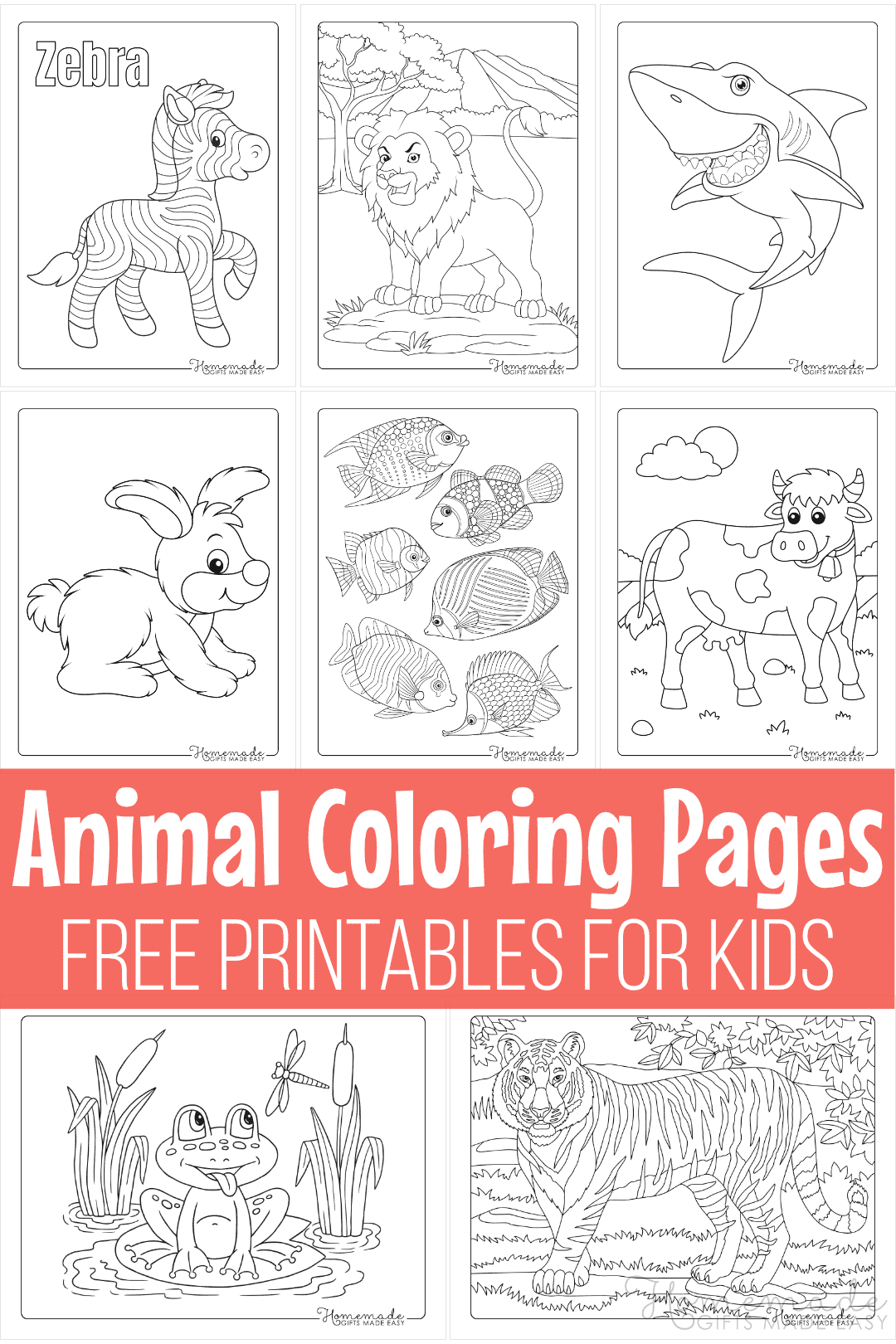 Free Animal Coloring Pages For Kids - Free Printable Animal Coloring Pages