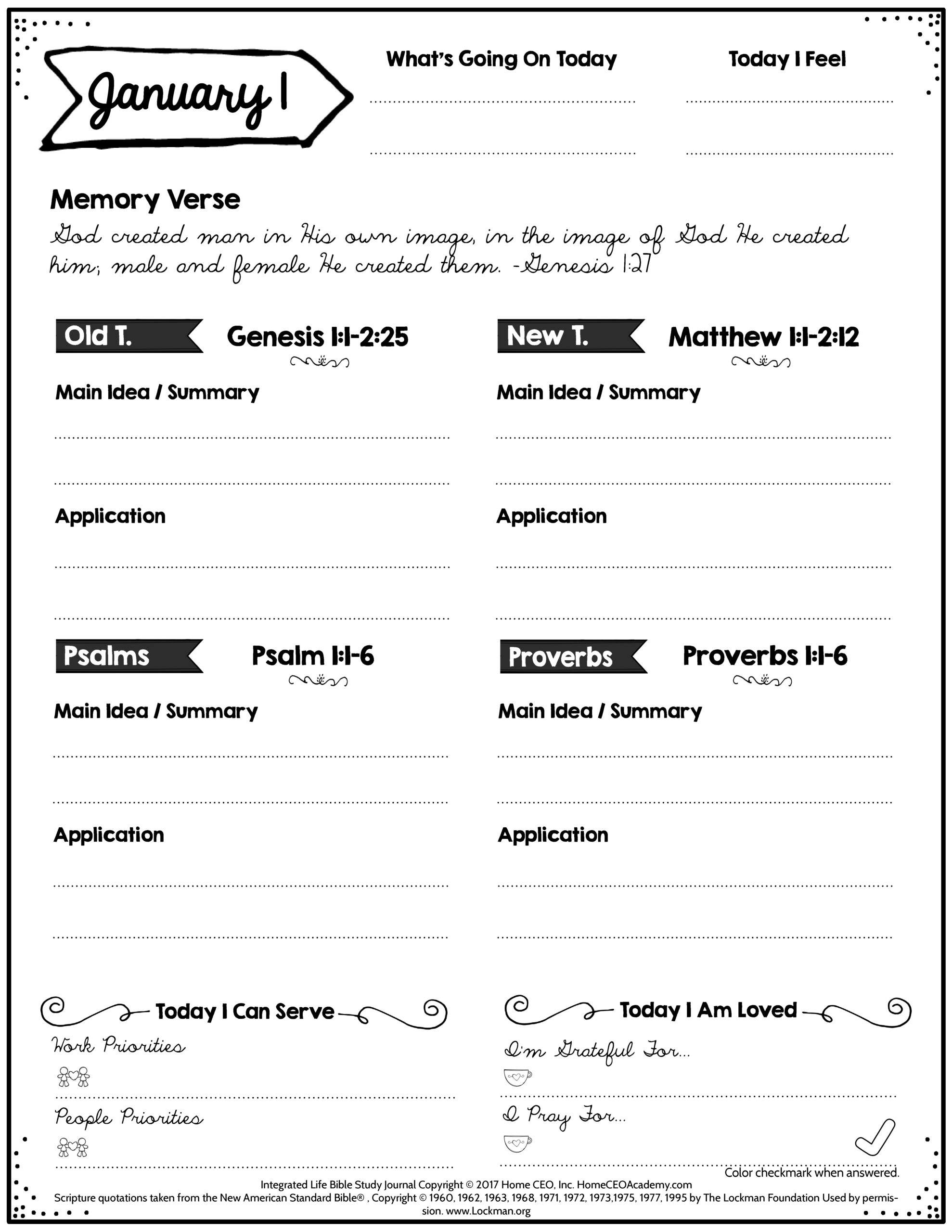 Free Bible Study Printables - Bible Lessons For Adults Free Printable