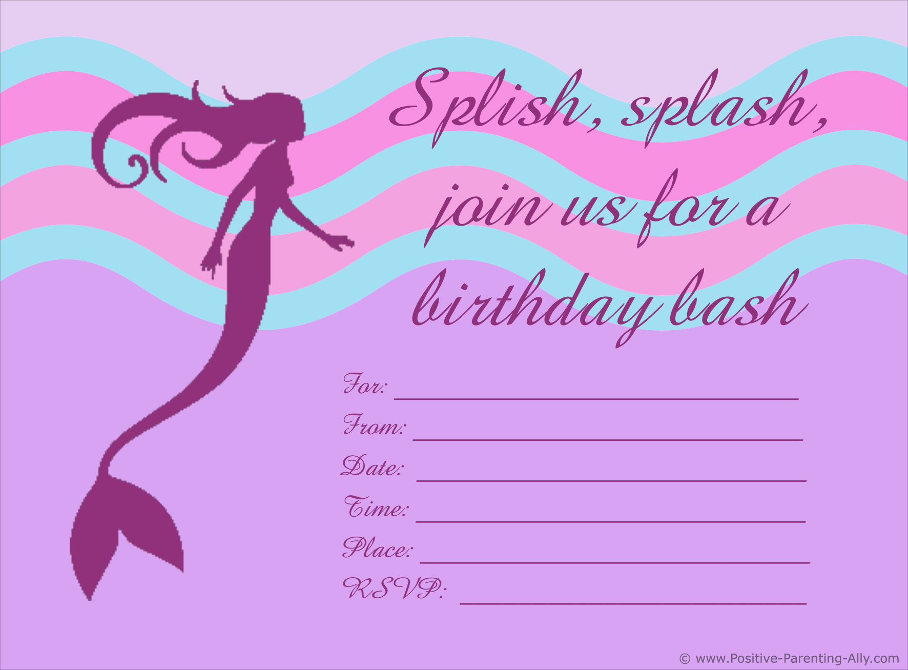 Free Birthday Party Invites For Kids In High Print Quality - Free Printable Birthday Party Invitations With Photo