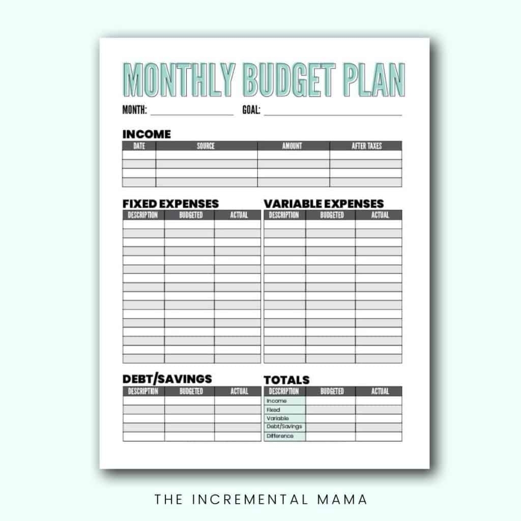 Free Blank Budget Worksheet Printables To Take Charge Of Your Finances - Free Printable Budget Forms