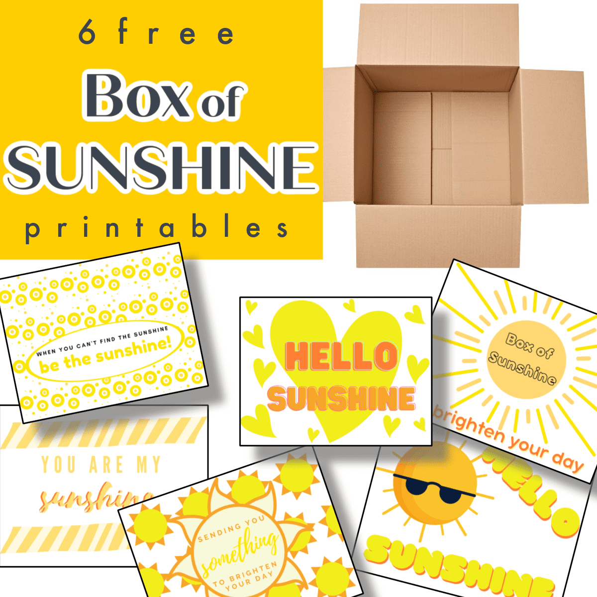 Free Box Of Sunshine Printable Organized 31 - Box of Sunshine Free Printable