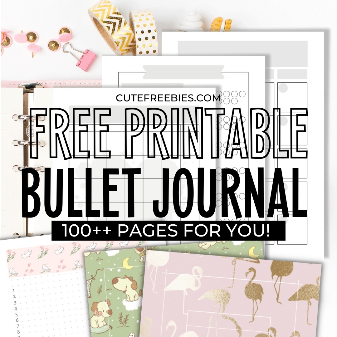 Free Bullet Journal Printable Templates Cute Freebies For You - Free Printable Bullet Journal Pages