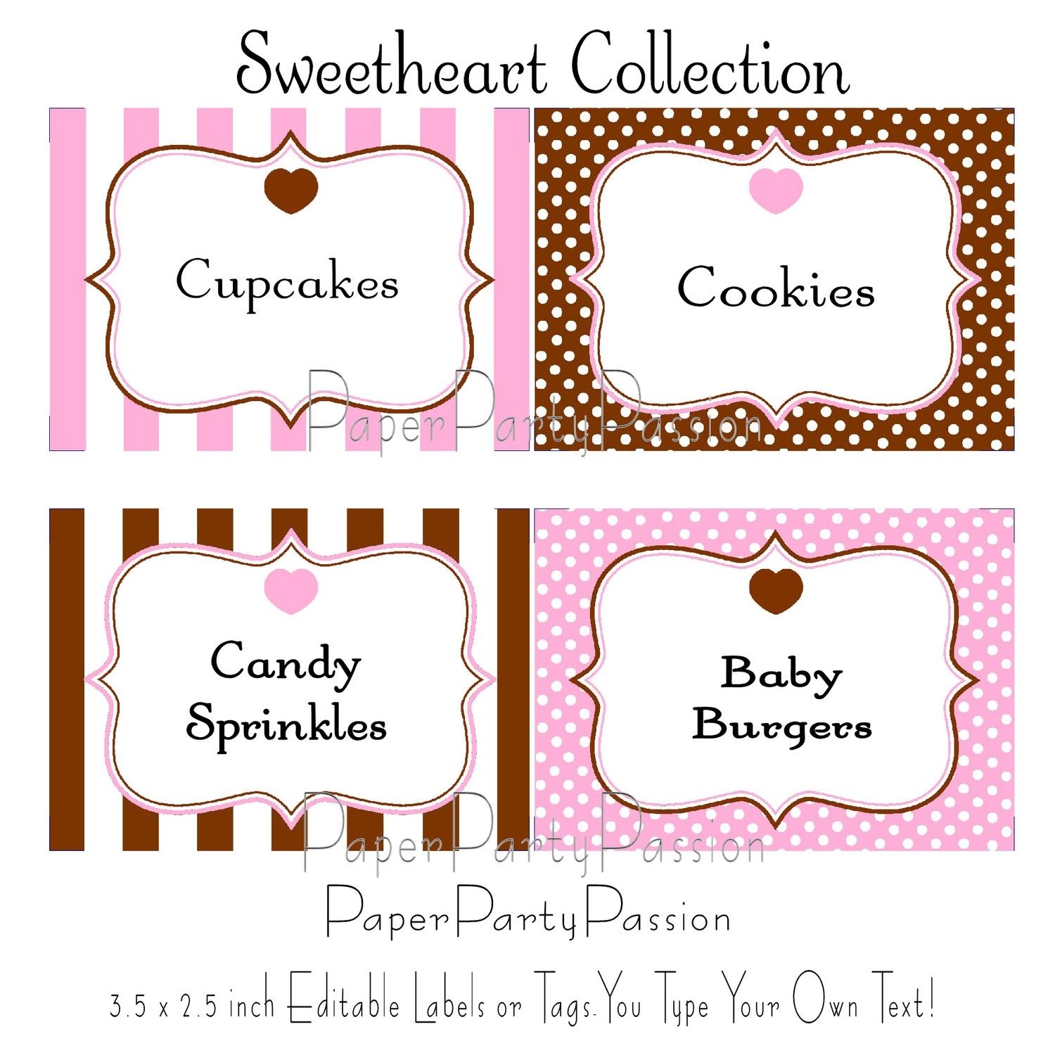 Free Candy Buffet Template Printable Printable Templates Free - Free Printable Candy Buffet Labels Templates
