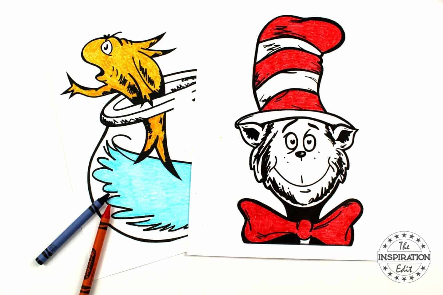Free Cat In The Hat Coloring Pages The Inspiration Edit - Free Printable Cat In The Hat Clip Art