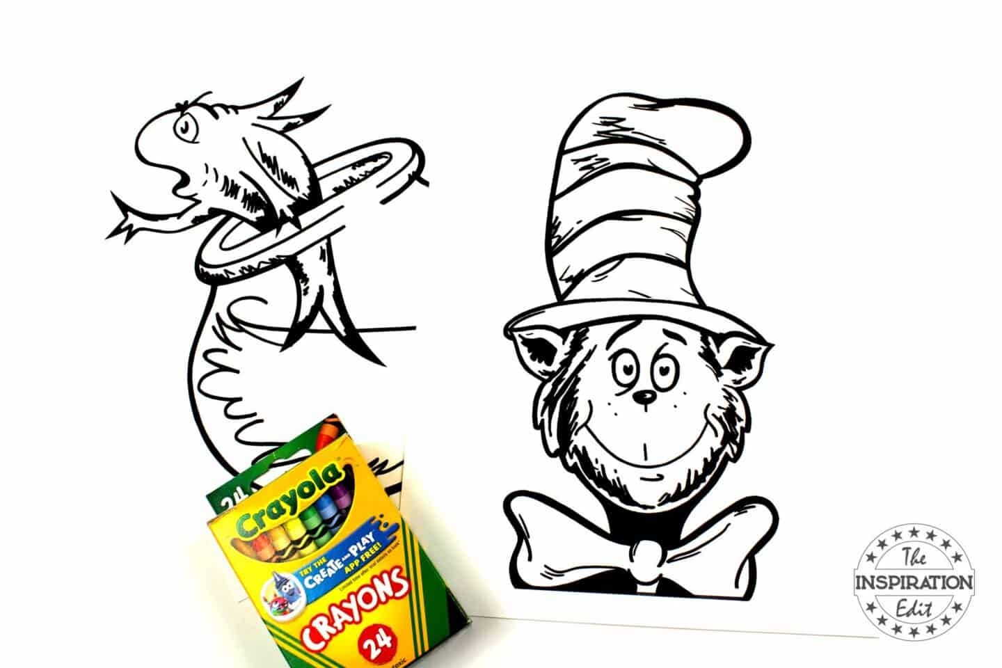 Free Cat In The Hat Coloring Pages The Inspiration Edit - Free Printable Cat In The Hat Clip Art
