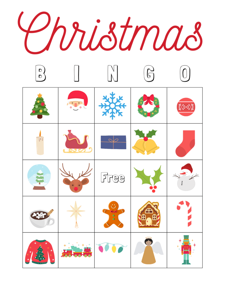 Free Christmas Bingo For Kids Arinsolangeathome - Free Christmas Bingo Game Printable