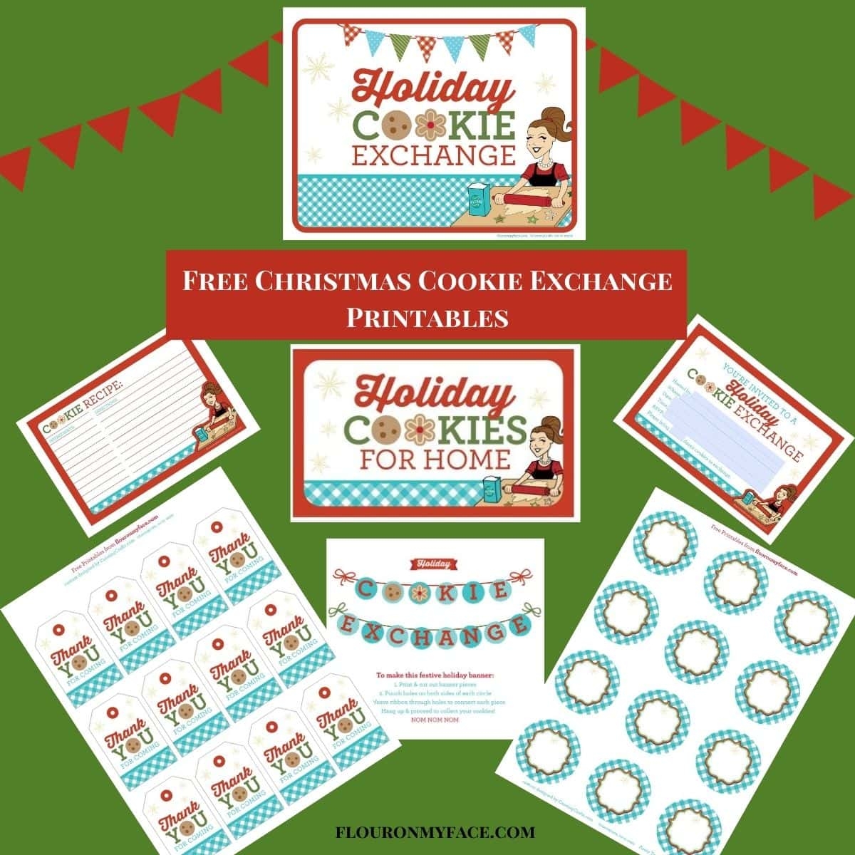 Free Christmas Cookie Exchange Printables Flour On My Face - Free Christmas Cookie Exchange Printable Invitation