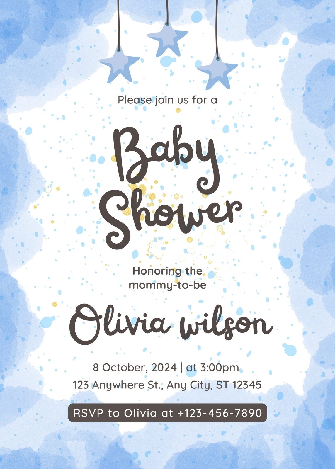 Free Custom Printable Baby Shower Invitation Templates Canva - Baby Shower Templates Free Printable