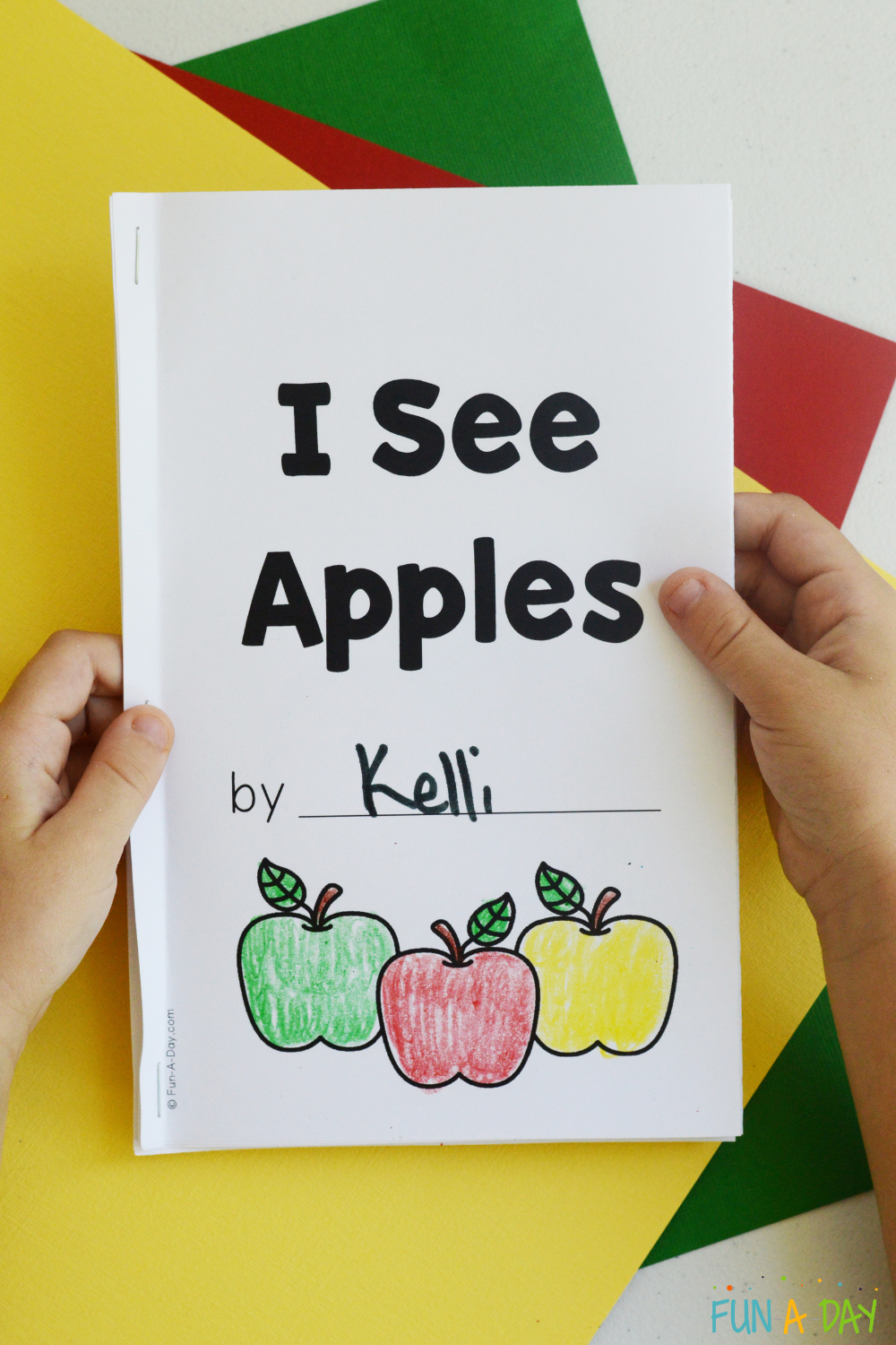 Free I See Apples Printable Book Fun A Day - Free Printable Books For Kindergarten