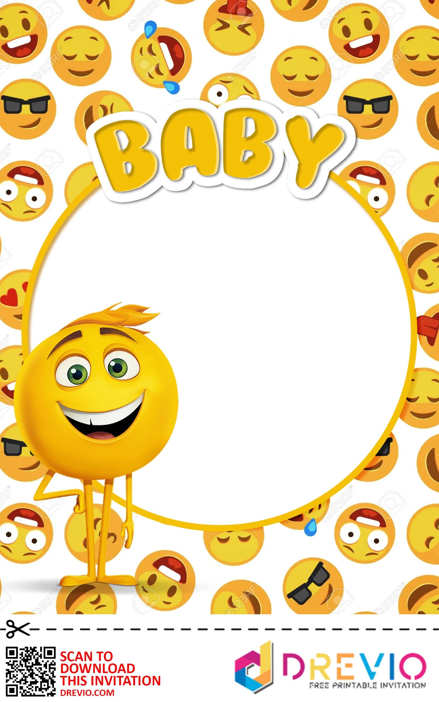  FREE INVITATIONS The Emoji Baby Shower Invitations Party Ideas Download Hundreds FREE PRINTABLE Birthday Invitation Templates - Emoji Invitations Printable Free