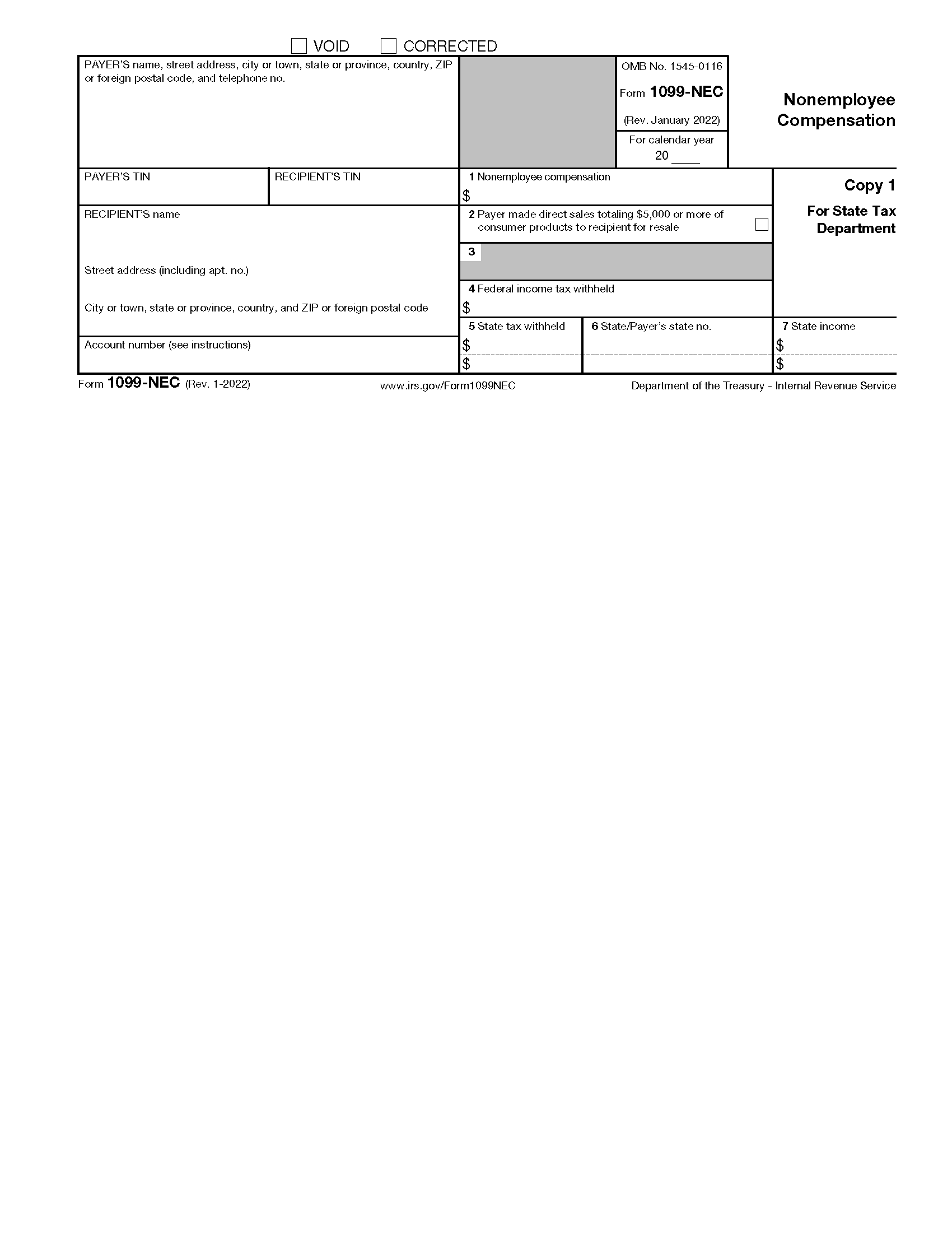 Free IRS 1099 Form PDF EForms - Free Printable 1099 Form