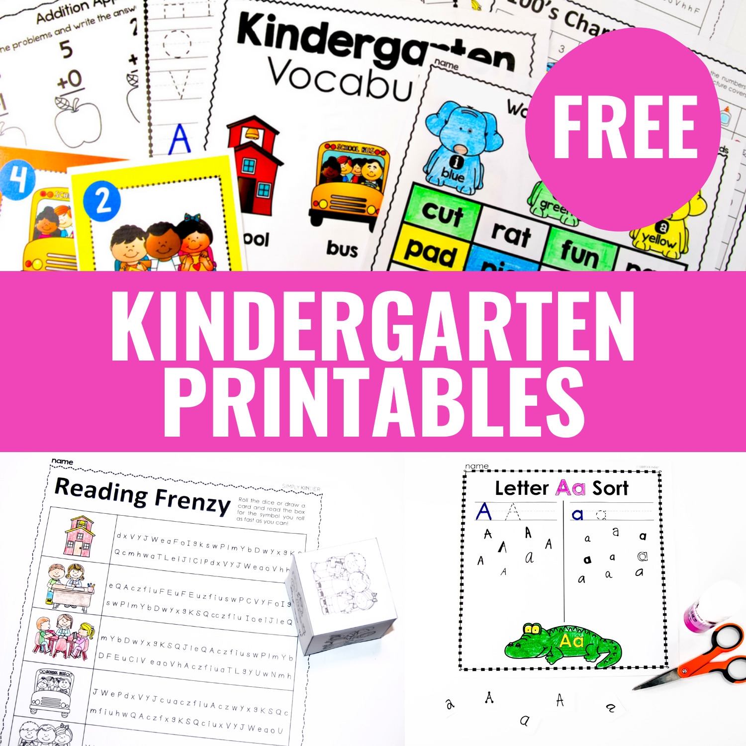 Free Kindergarten Activities And Worksheets Simply Kinder - Free Printable 5 W's Worksheets